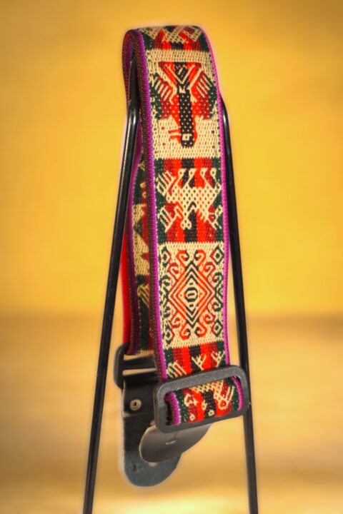 Adjustable charango strap with buckle