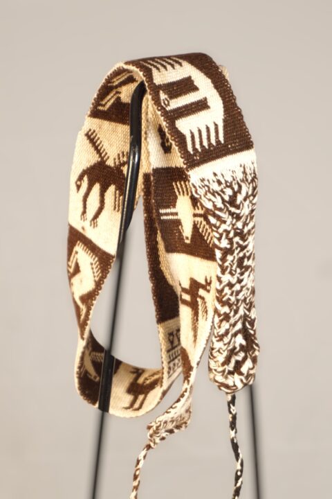 Traditional handwoven Andean charango straps