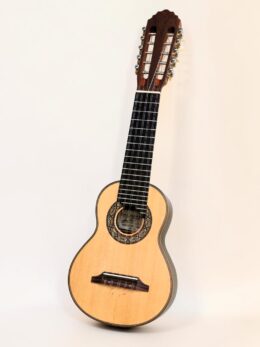 Peruvian charango from the Ayacucho tradition by Dany Sanchez, walnut body and cedar top