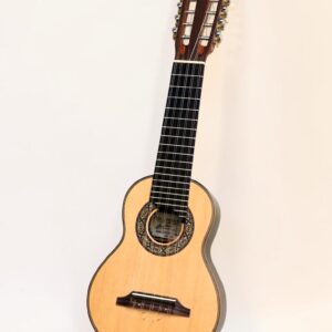 Peruvian charango from the Ayacucho tradition by Dany Sanchez, walnut body and cedar top